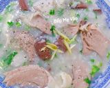 Hình bước làm 3 của món Cháo lòng tim,lưỡi và huyết