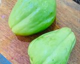 A picture of step 1 of Chow chow with moong dal.