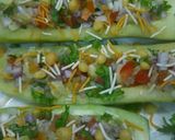 A picture of step 5 of Cucumber boat chaat खीरे की बोट चाट.