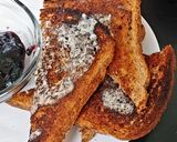 A picture of step 3 of My Bluberry Homemade Jam on Toasted Brown Bread Breakfast 🤩😍.
