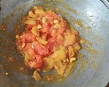 A picture of step 6 of Paneer butter masala.