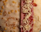 Rakott, virslivel töltött palacsinta recept fázis 3 fotója