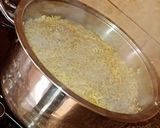 A picture of step 9 of Maqluba (the upside- down pot).
