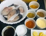 A picture of step 1 of Tawa fish fry.