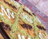 صورة لخطوة 5 من وصفة بسبوسة محشية قشطة 🍥