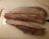 A picture of step 2 of Monkfish wrapped in parma ham.