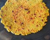 A picture of step 4 of Bajra cauliflower roti.