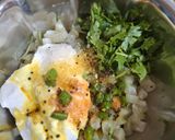 A picture of step 3 of Lauki ka raita.