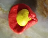 A picture of step 5 of Flower Balushahi.