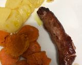 Foto del paso 3 de la receta: Boniatos y patatas al horno con longaniza