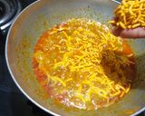 A picture of step 5 of Kathiyawadi Thali.