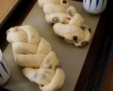A picture of step 13 of Soft Chewy Braided Raisin Bread.
