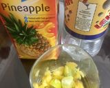 A picture of step 1 of Pineapple Punch(Non alcoholic version).