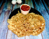 முட்டை சப்பாத்தி மற்றும் தக்காளி தொக்கு (Muttai chappathi and thakkali thokku recipe in tamil) ரெசிபி ஸ்டேப் 7 புகைப்படம்