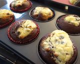 A picture of step 10 of Chocolate Cheese Muffins.