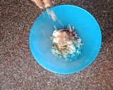 A picture of step 2 of Paneer hungcurd bullets.
