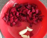 A picture of step 1 of Beetroot oats dosa.