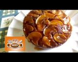 A picture of step 4 of Upside down apple cake.
