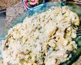 Foto del paso 7 de la receta: PASTEL🥘 DE 🌽CHOCLO🌽Y 🐟MERLUZA🐟 🥫#enlatadas!!🥫🌽🥫🐟