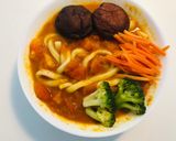A picture of step 7 of Spicy Curry Udon.