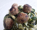 Foto del paso 10 de la receta: Espagueti🍝 de calabacín verde🥒 con albóndigas de brócoli🥦 y zanahoria🥕