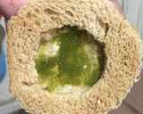 A picture of step 5 of Yummy Maggi ring sandwich.