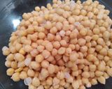A picture of step 1 of Chana chaat.