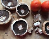 A picture of step 1 of Baked Portobello.