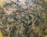 Foto del paso 5 de la receta: Quiche de espinacas, champiñones y queso ricotta con base de boniatos