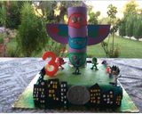 Φωτογραφία βήματος 8 της συνταγής Τούρτα pj masks της Στελίτσας μου!!