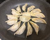 A picture of step 3 of Super Easy Chive Dumplings with Crispy Wings.