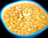 A picture of step 1 of Chana lentils with Bottle Gourd.