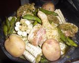 Foto del paso 4 de la receta: Pachamanca con 2 sabores a la olla estilo | James Salaz