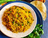 A picture of step 4 of Lilva Pulav/ Pigeon peas Pulav.