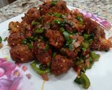A picture of step 13 of Vegetable Manchurian Dry.