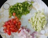 A picture of step 1 of Chick pea Salad.