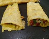 A picture of step 6 of Veggie stuffed moong cheela.
