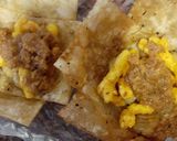 A picture of step 5 of Kurkurey katori chaat.