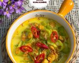 Foto langkah ke 4 dari resep Sayur Oyong Udang Kuah Kuning.