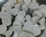 A picture of step 1 of Arbi Masala Curry in curd.