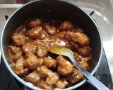 A picture of step 5 of Soya chunks dry Manchurian.