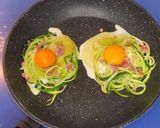 Foto del paso 3 de la receta: NIDOS DE CALABACÍN CORONADOS CON HUEVO 🍳