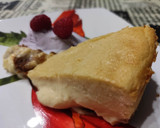 Foto del paso 6 de la receta: Tarta fluida de chocolate blanco con base de galletas Lotus y helado de violetas