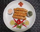 A picture of step 12 of Seekh kabab.