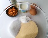 Une image de l'étape 1 de Basboussa, gâteau de semoule.