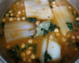 Foto del paso 8 de la receta: Garbanzos con espinacas, bacalao y extra de majado