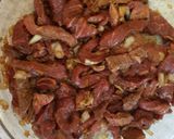 A picture of step 3 of Sweet & Sticky Beef Strips 😀.