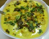A picture of step 4 of Pakoda kadhi.