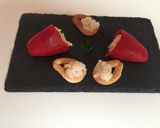 Foto del paso 4 de la receta Pimientos de piquillo rellenos de bechamel de bacalao