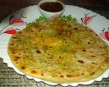 A picture of step 18 of Green peas.Matarsutir Parata/Peas Paratha.